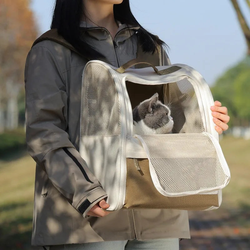 Large Carrier Backpack for Cats and Dogs