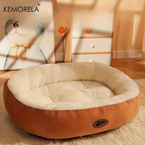 Soft Oval Bed for Cats and Small Dogs