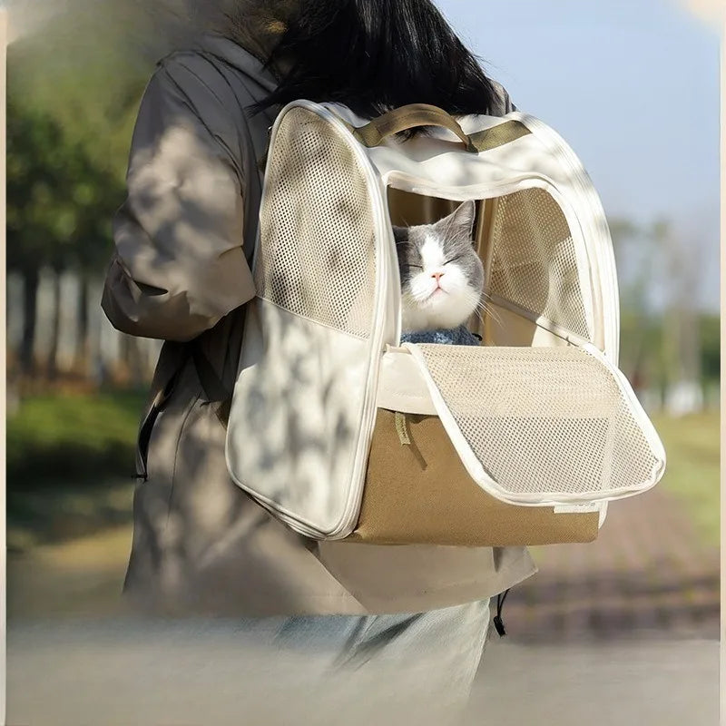 Large Carrier Backpack for Cats and Dogs