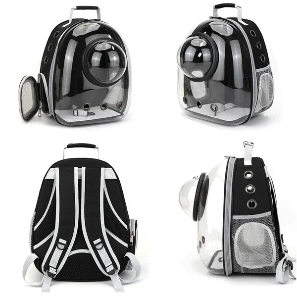Transparent Space Capsule Backpack for Cats and Dogs