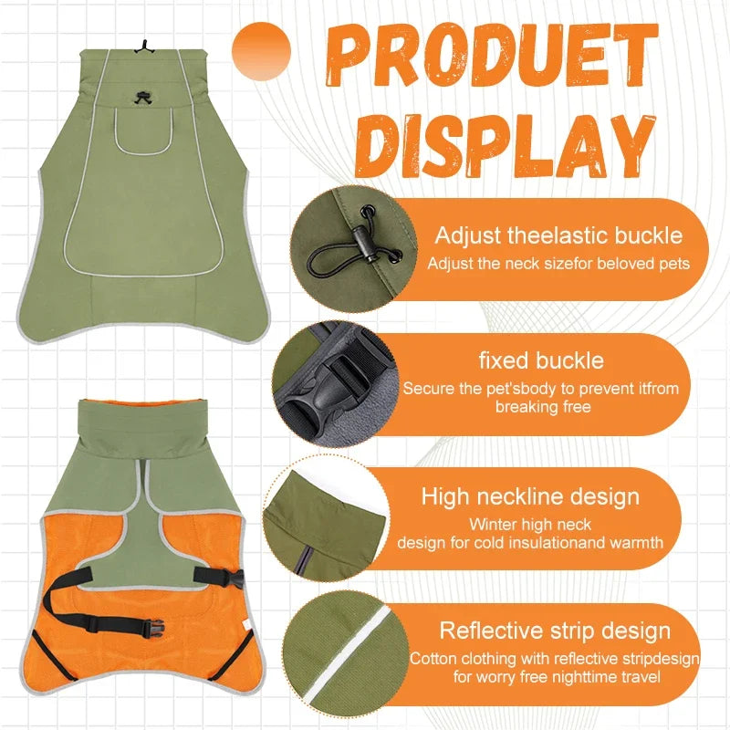 Chubasquero Impermeable para Perros con Tira Reflectante