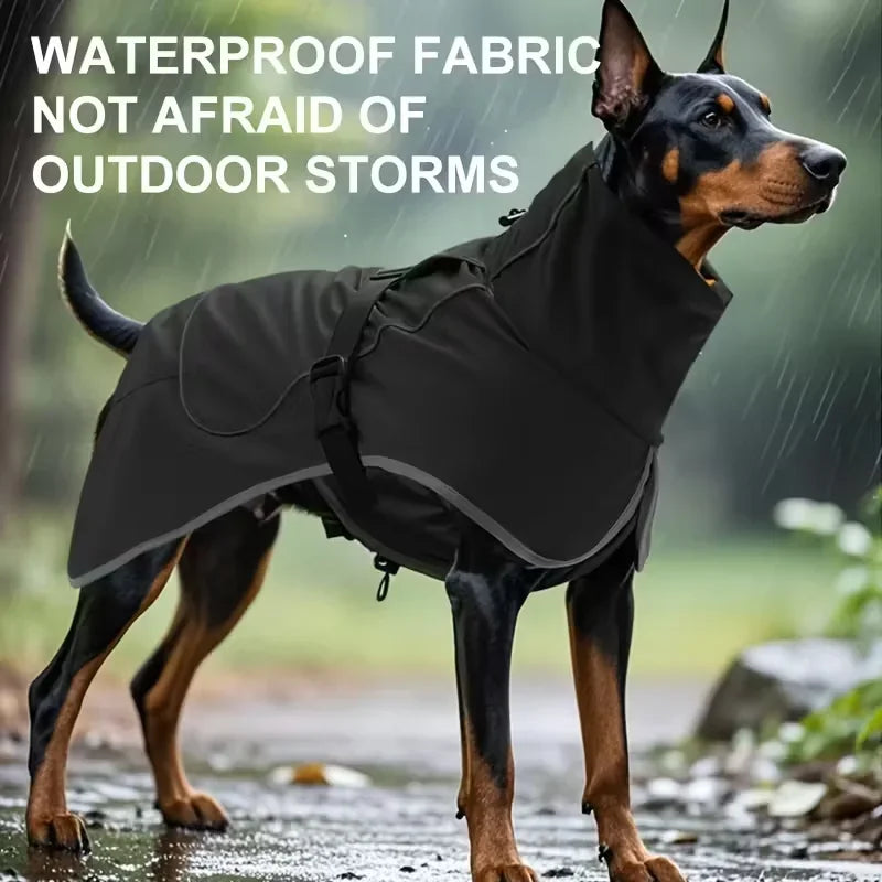 Chubasquero Impermeable para Perros con Tira Reflectante